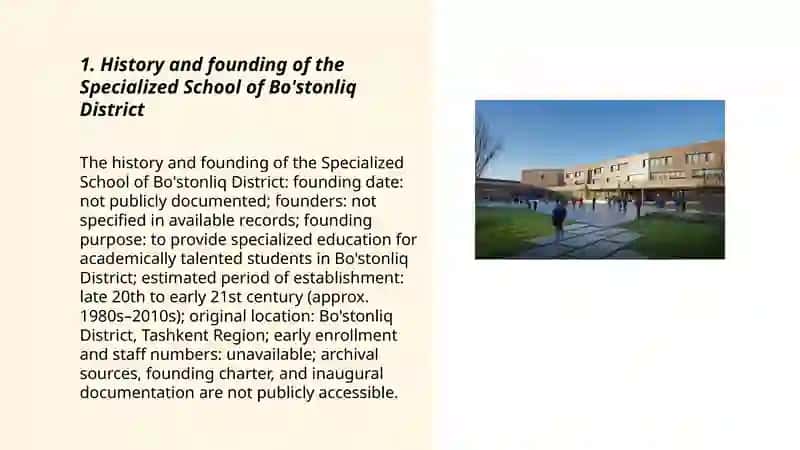 Specialized School of Bo'stonliq District 3