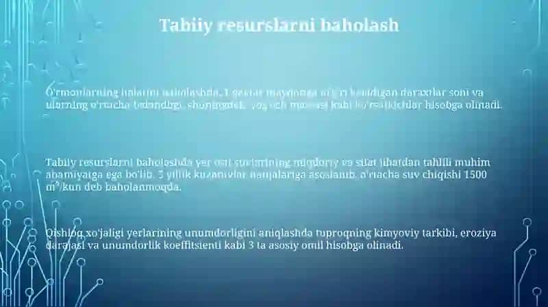 Landshaftlarni baholash 3