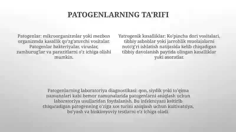 Kasalxona Ichida Tarqaluvchi(Yatrogen) Yuqumli Kasalliklar Qo‘Zg‘Atuvchilari Va Ularni Laboratoriya Tashxislari 3