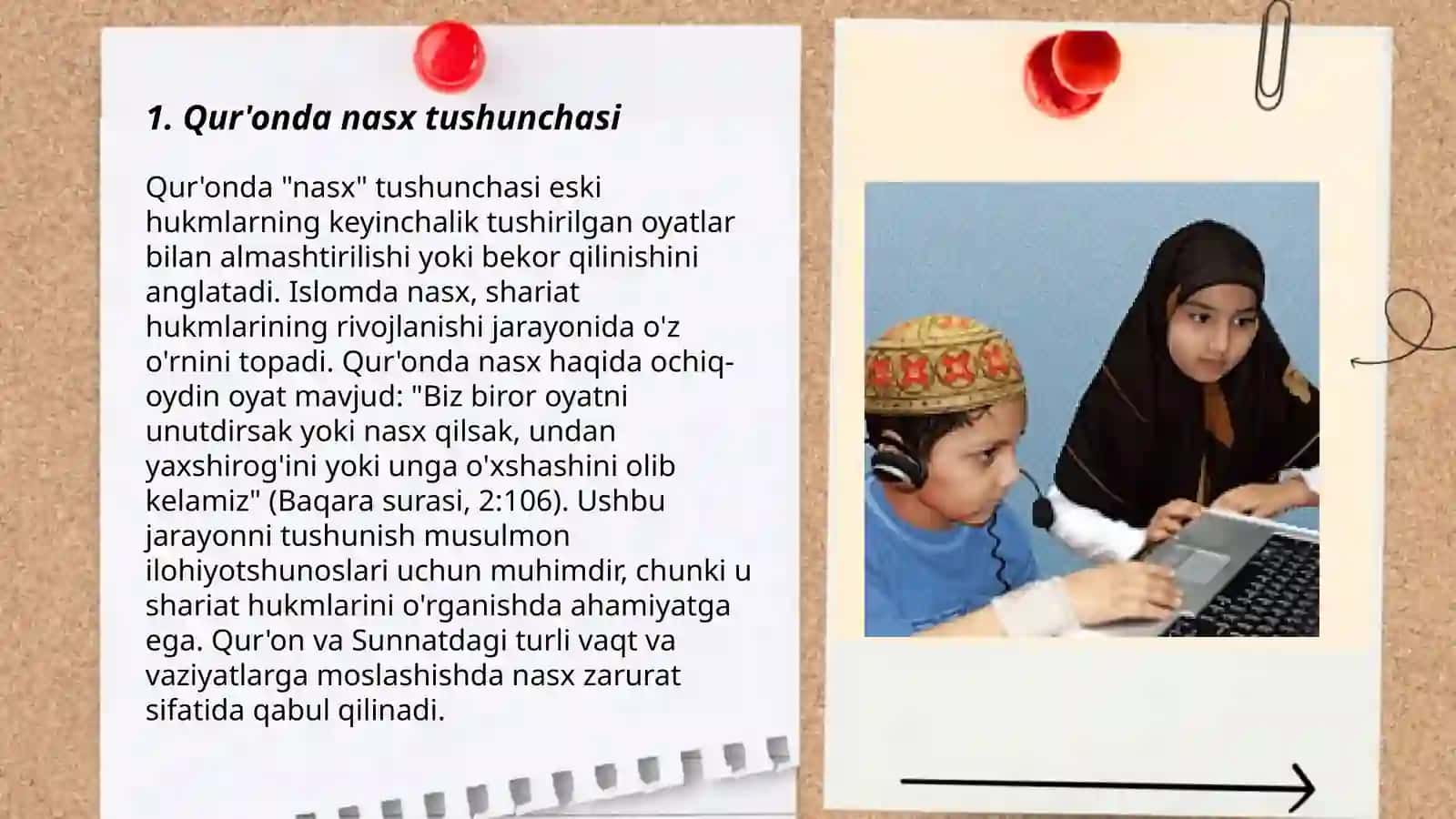 Qur‘onda nasxning bayoni 3