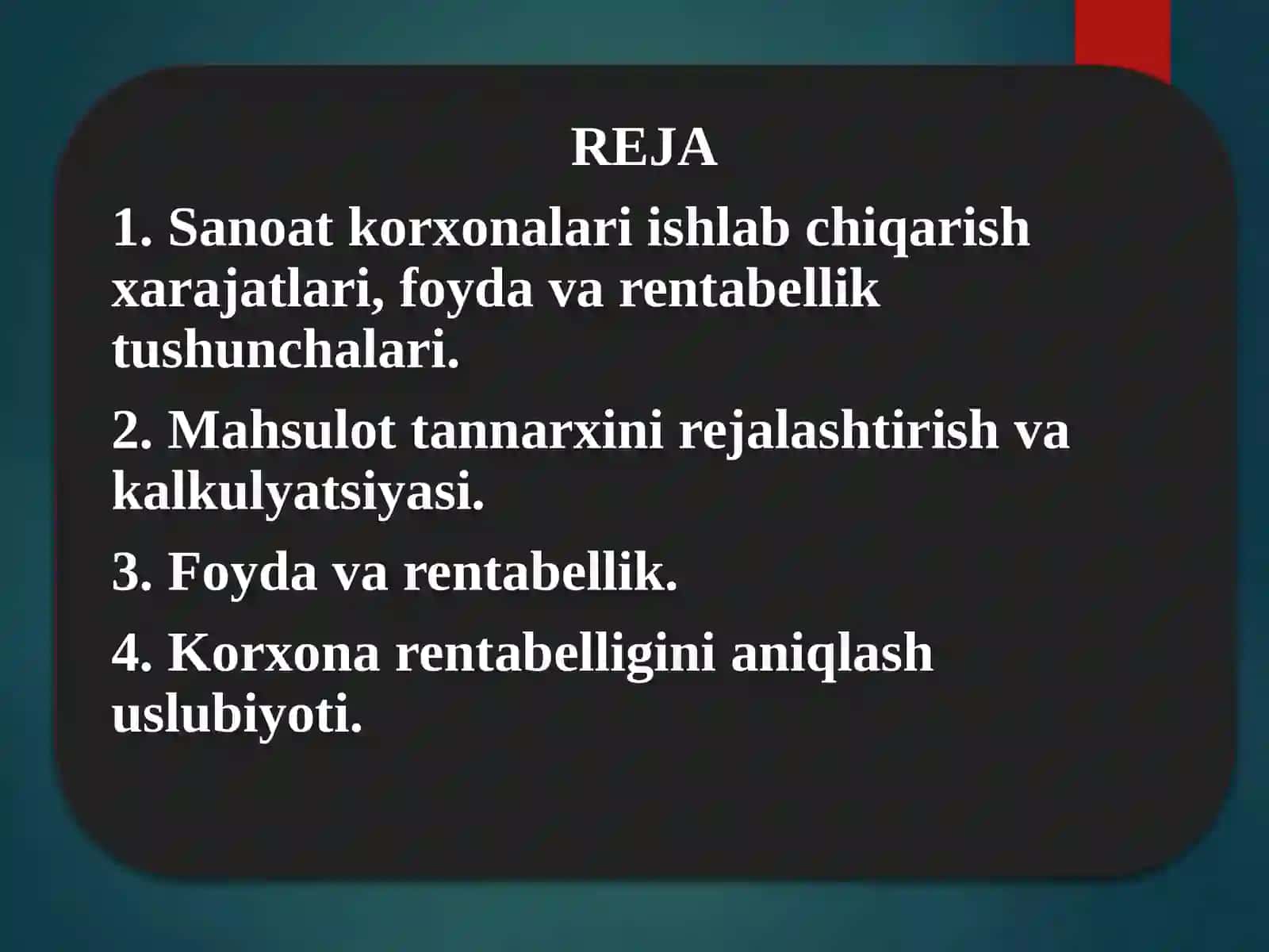 Ishlab chiqarish xarajatlari tushunchasi va uning tarkibi 3