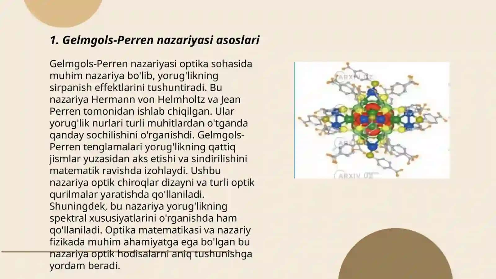 Gelmgols-Perren nazariyasi 3