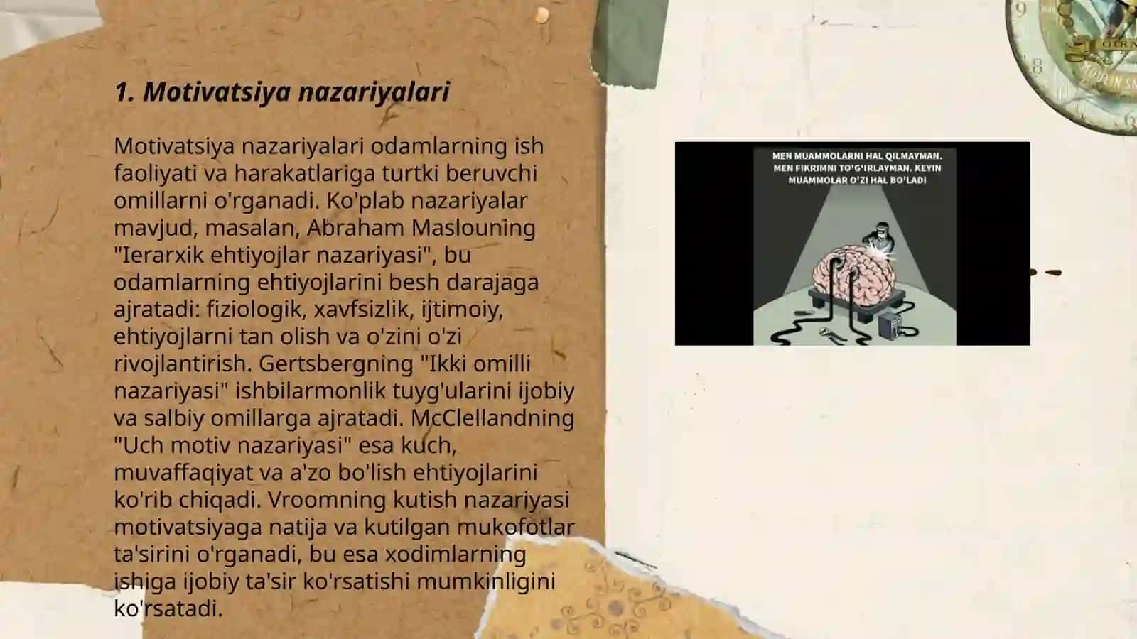Inson motivatsion sohasining rivojlanishi 3