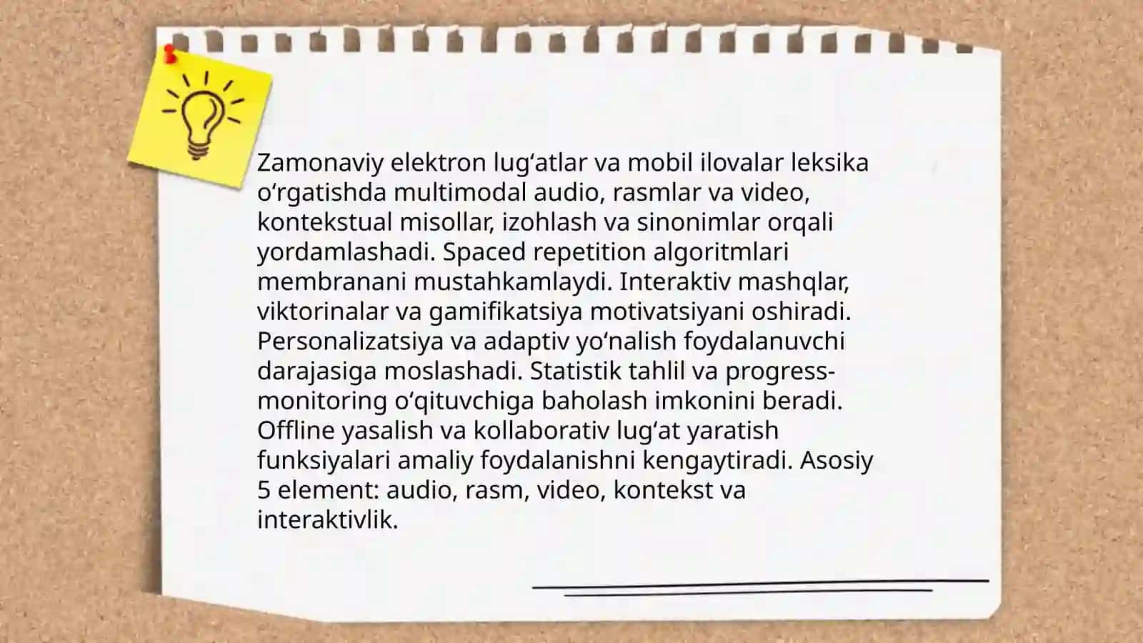LEKSIKANI ÕRGATISHDA ZAMONAVIY TEXNOLOGIYALAR 3