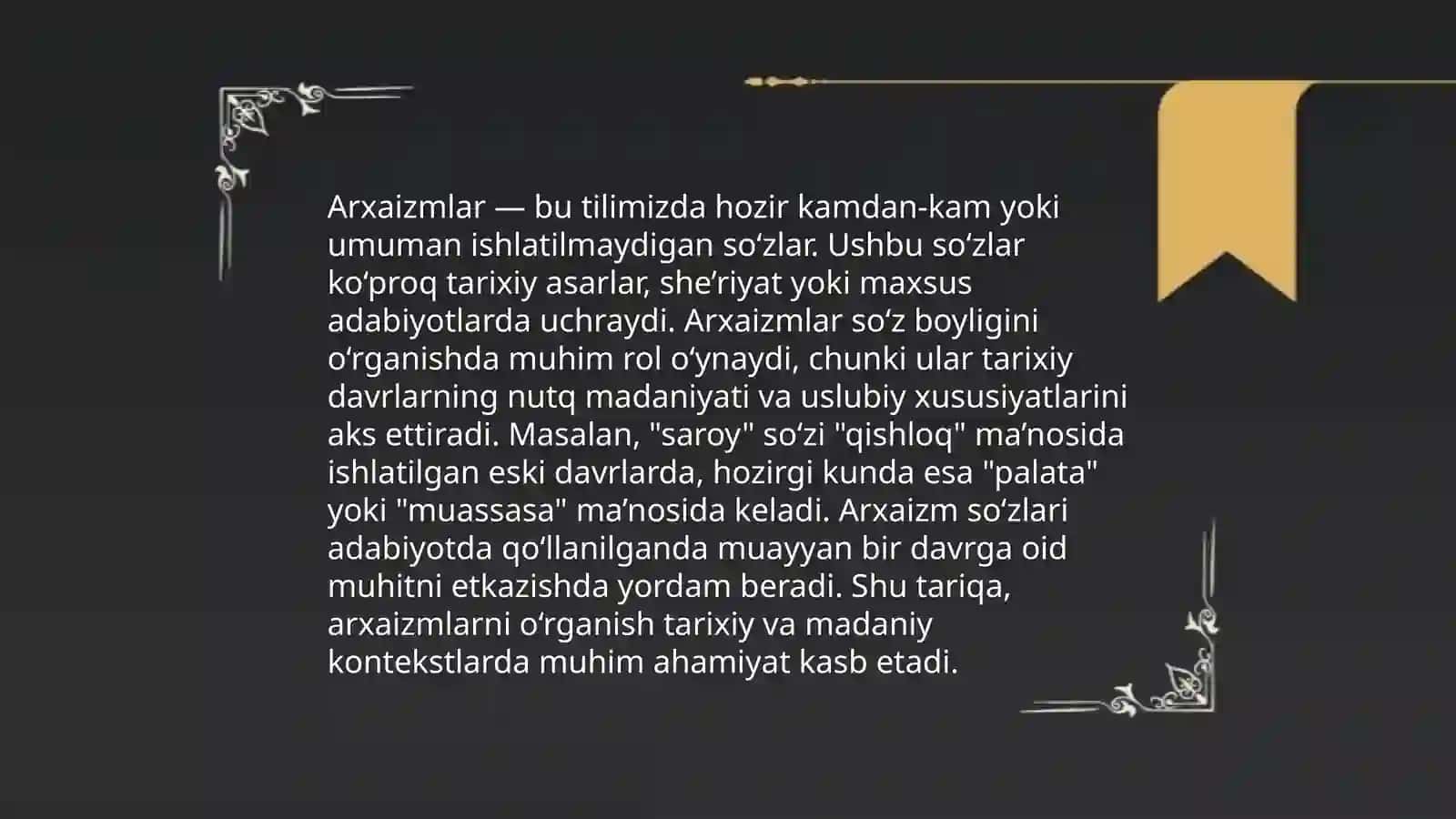Arxaizmlar 3
