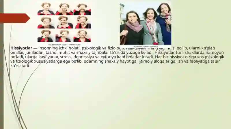 Hissiyot to’g’risida tushuncha 3