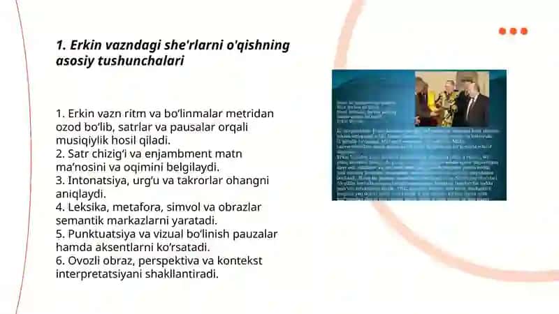Erkin vazndagi she'rlarni oʻqish 3
