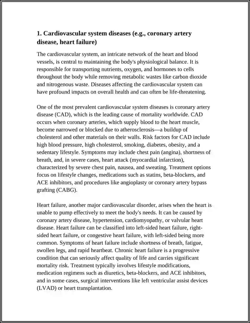 SYSTEMS, DISEASES AND SYMPTOMS 3