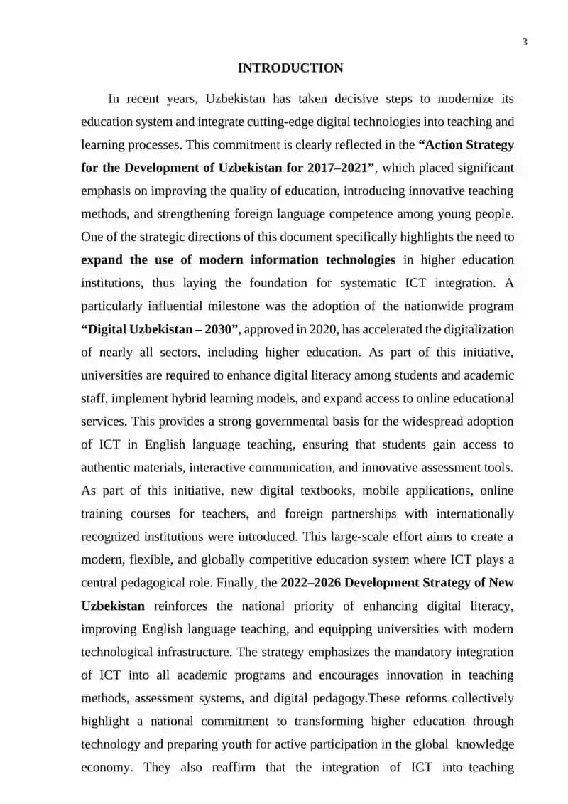 Integrating Information and Communication Technologies in Teaching English in Higher Education 3