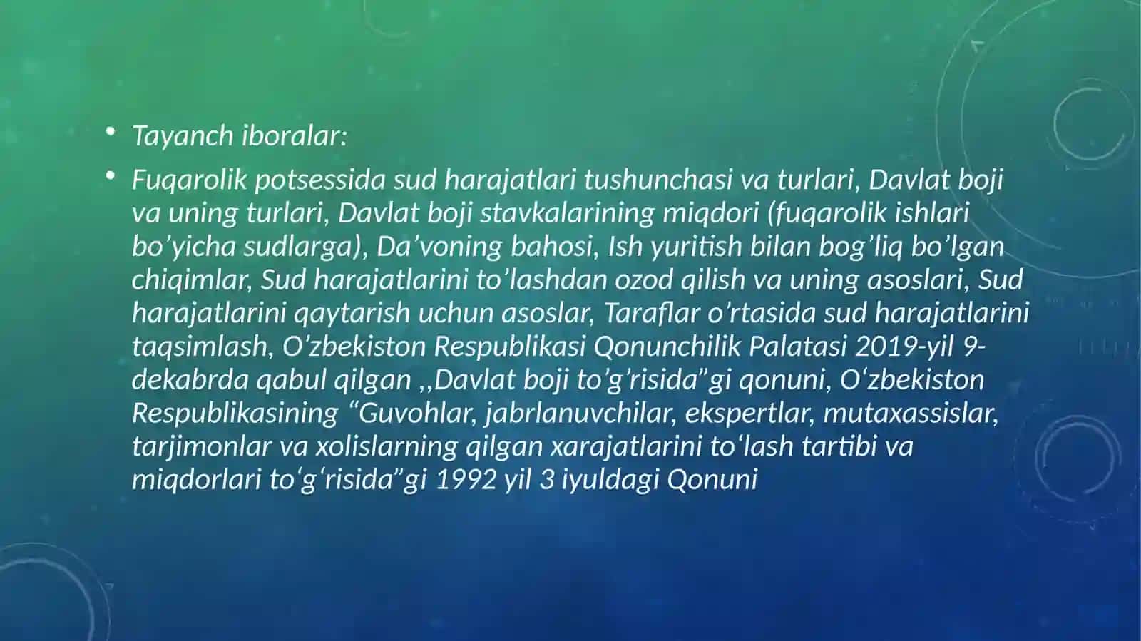 Sud harajatlari 3