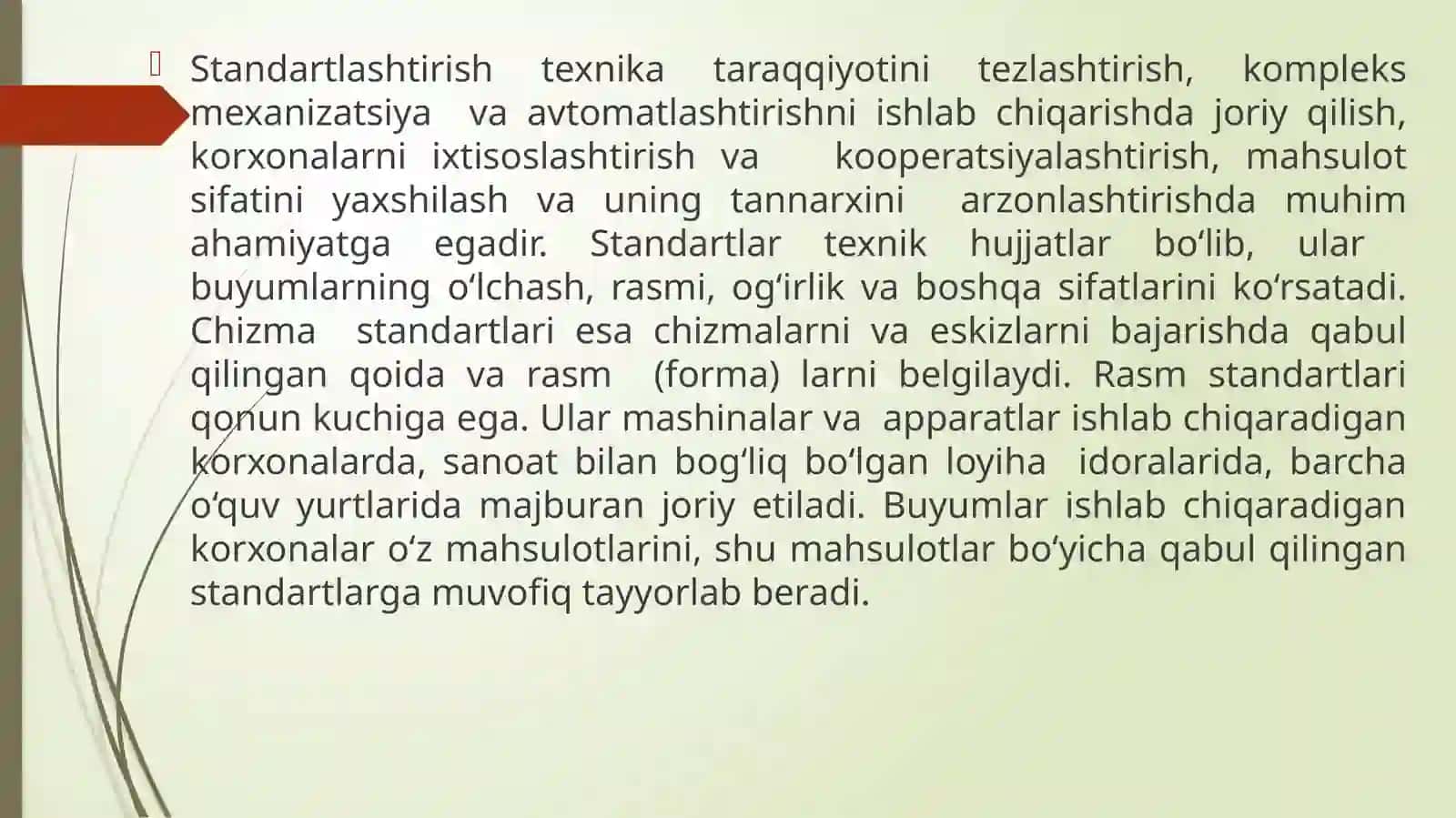 Standartlar va ularning turli 3