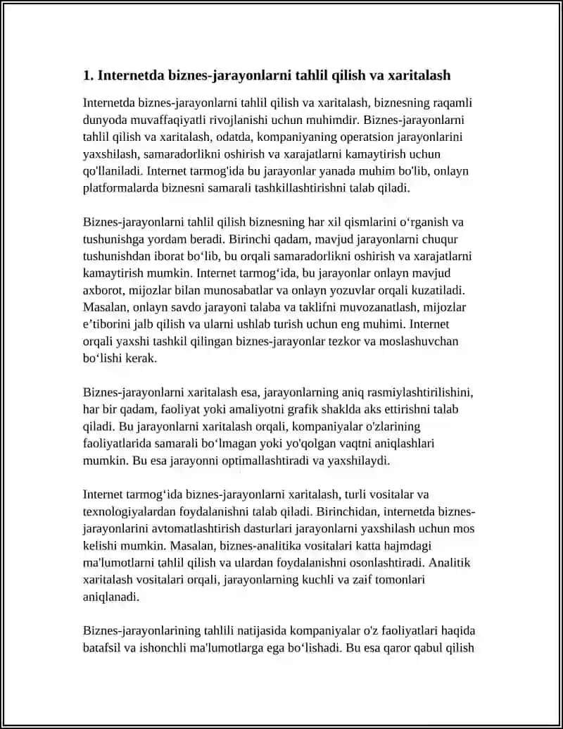 INTERNET TARMOG‘IDA BIZNES-JARAYONLARINI TASHKIL ETISH 3