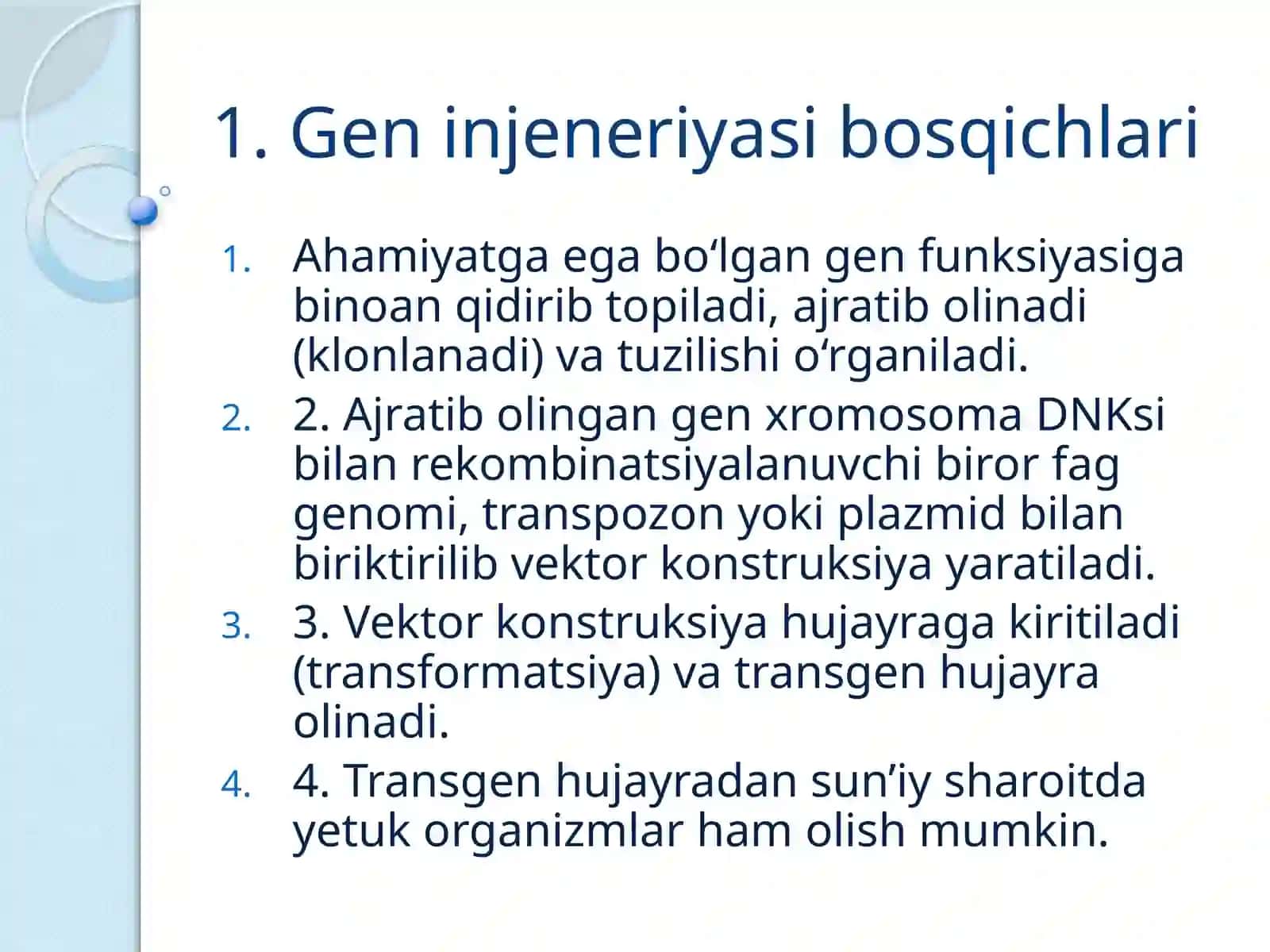 Rekombinant DNK olishi 3