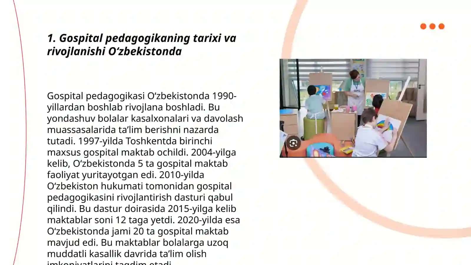 Gospital pedagogikaning tarixi va rivojlanishi Oʻzbekistonda 3
