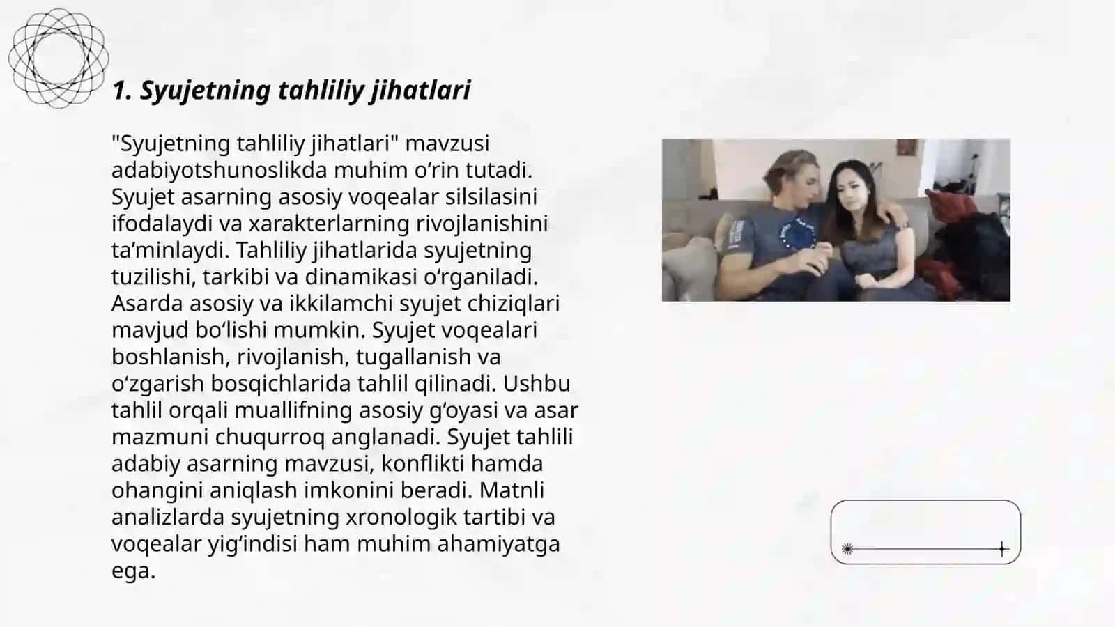 Syujetning tahliliy jihatlari 3