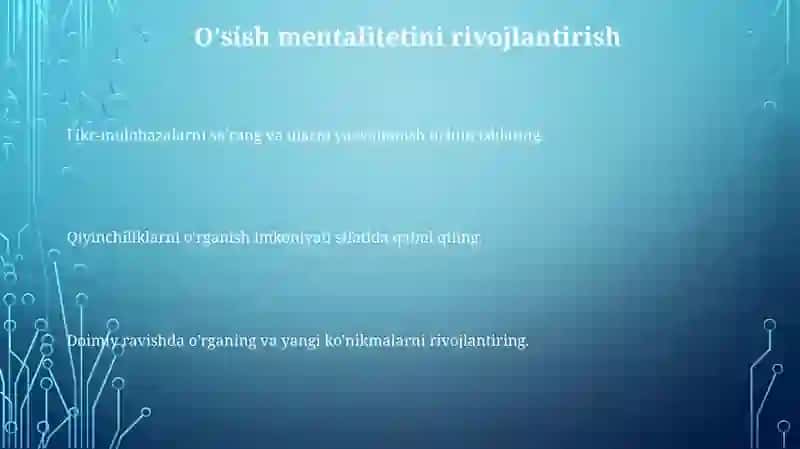 O'sish va rivojlanishning umumiy imkoniyatlari 3