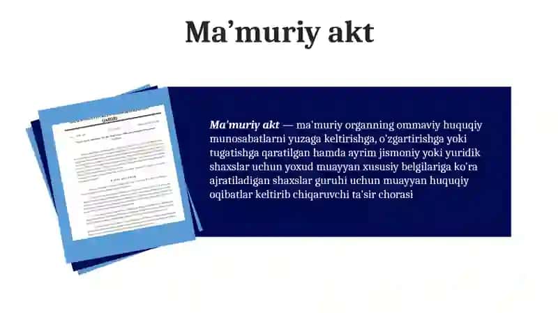Ma’muriy akt 3