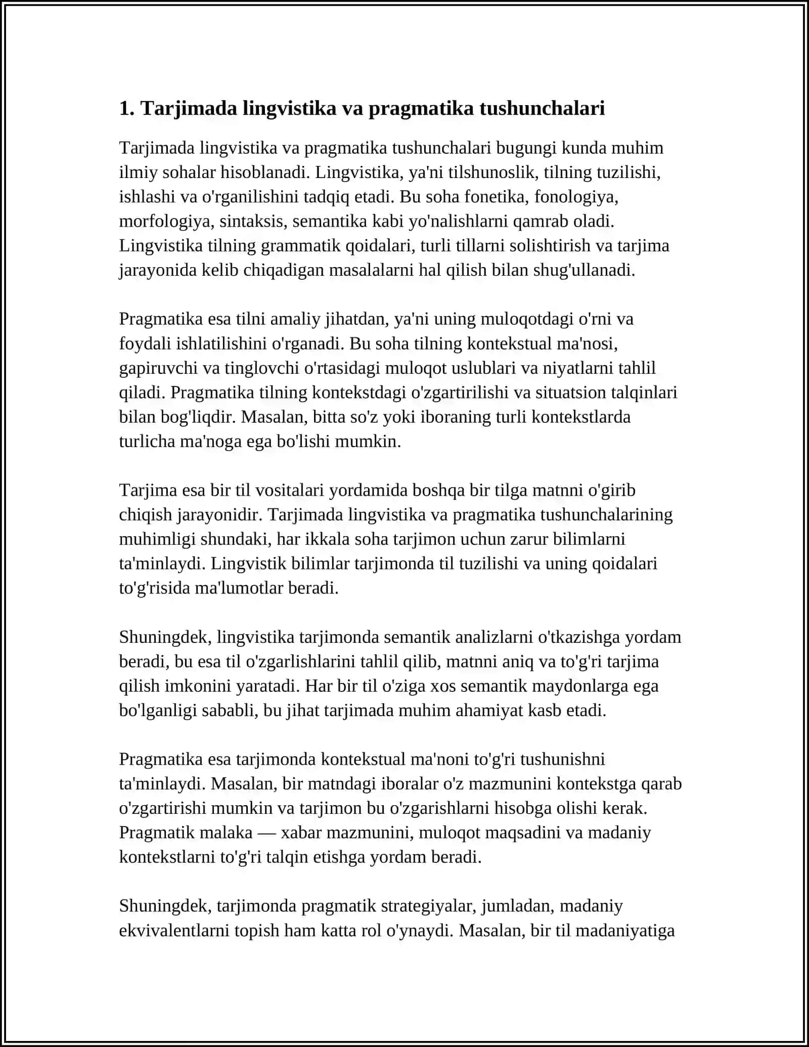 TARJIMADA LINGVO-PRAGMATIKA TUSHUNCHASI VA MOHIYATI 3