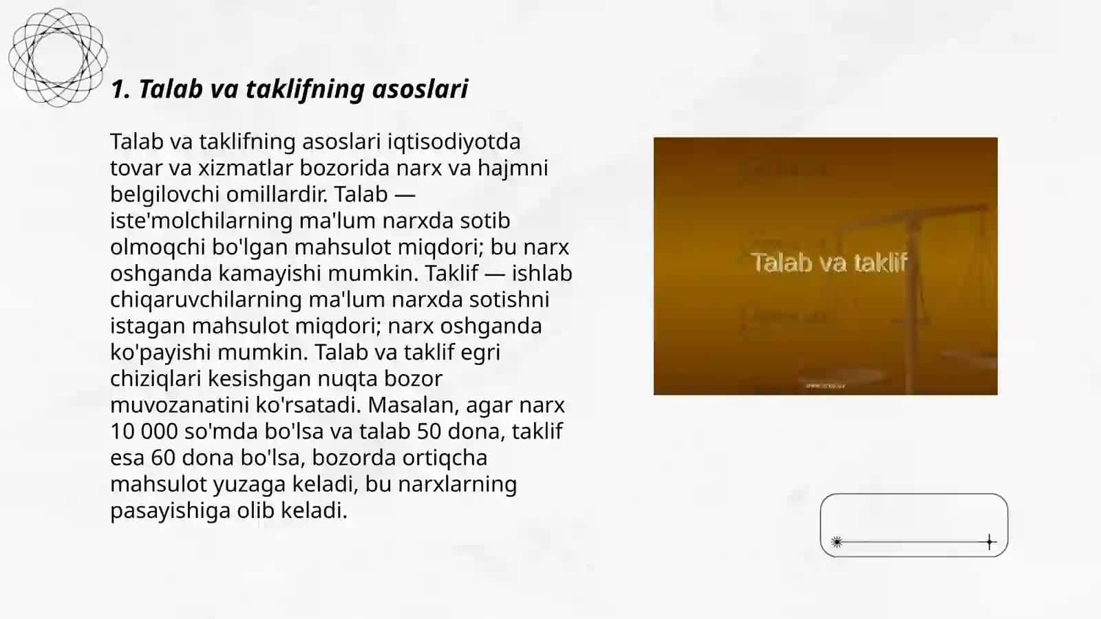 Talab taklif bozor muvozanati 3