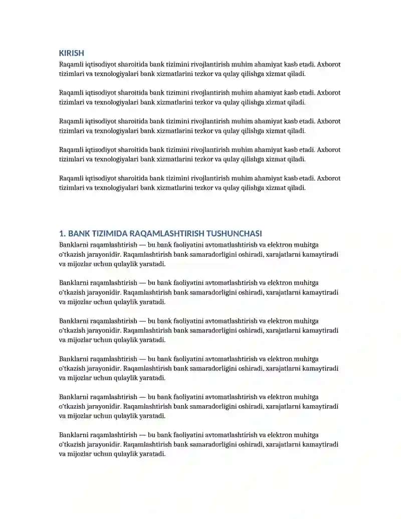 Bankni raqamlashtirishda axborot tizimlari va texnologiyalari 3
