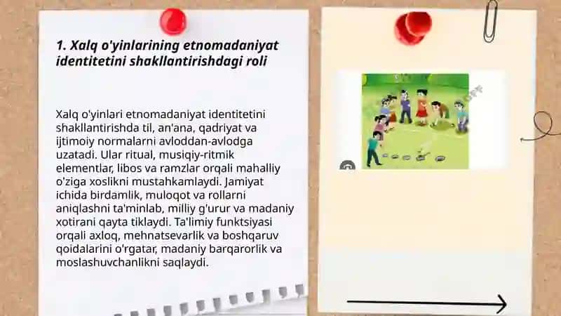 Xalq o'yinlarining etnomadaniyatning shakllanishida o'rni 3