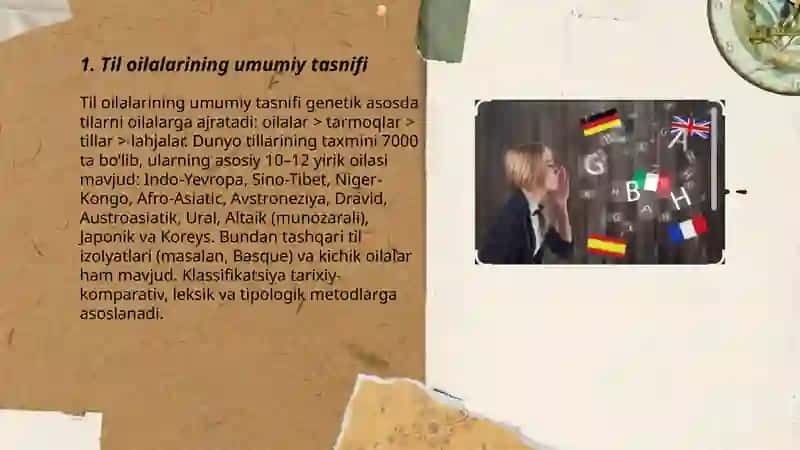 Dunyo tillari va tillar tasnifi 3