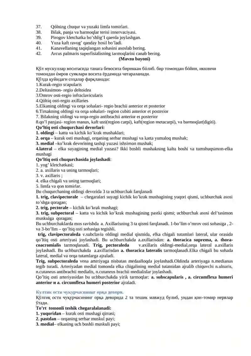 Qo’lning Topografik Anatоmiyasi 3