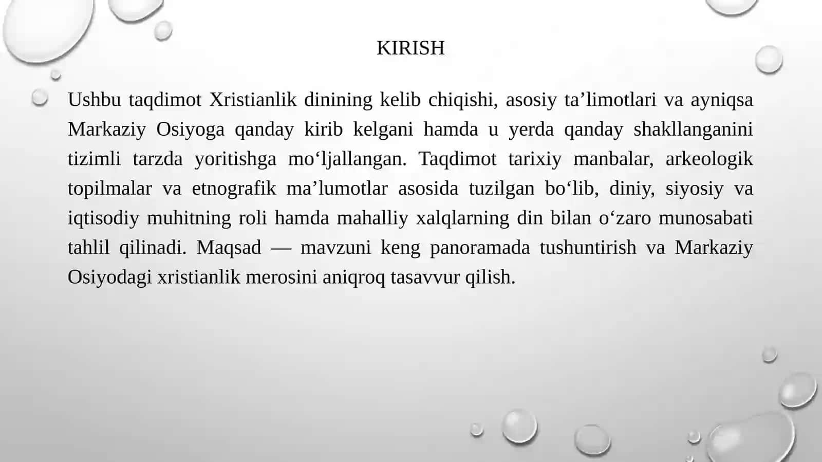 Xiristianlik dini va uning Markaziy osiyoga kirib kelishi 3