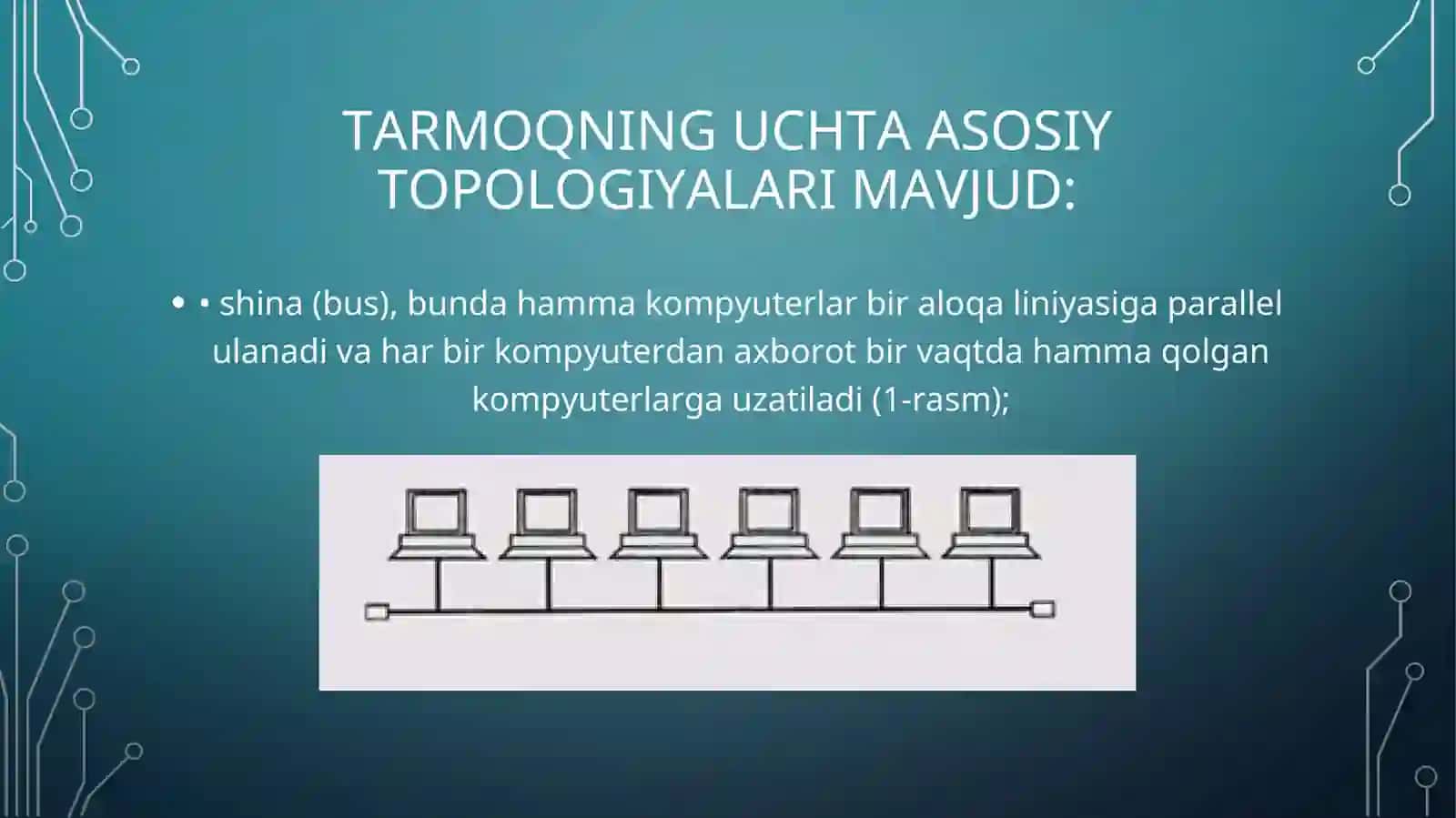 KOMPYUTER TARMOQLARINING TOPOLOGIYASI VA ULARNING TURLARI 3