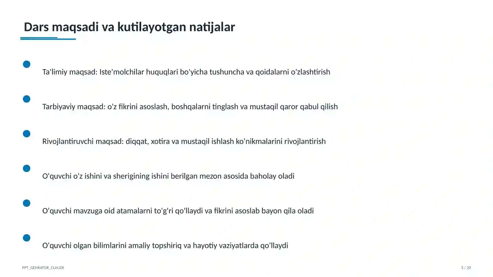 Iste'molchilar huquqlari (10-sinf) 3