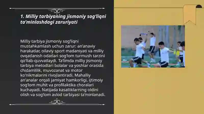 Milliy tarbiyani jismoniy zaruriyati 3