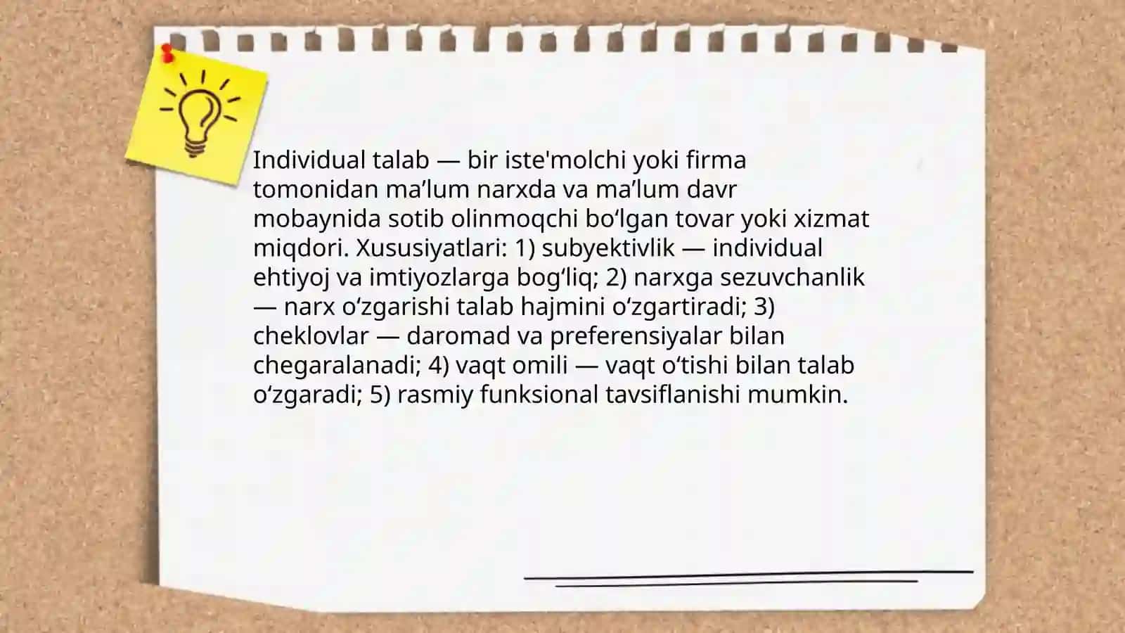 Individual va bozor talabi 3