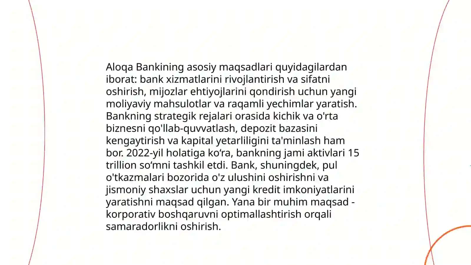 Aloqa Bankning maqsad vazifalar 3