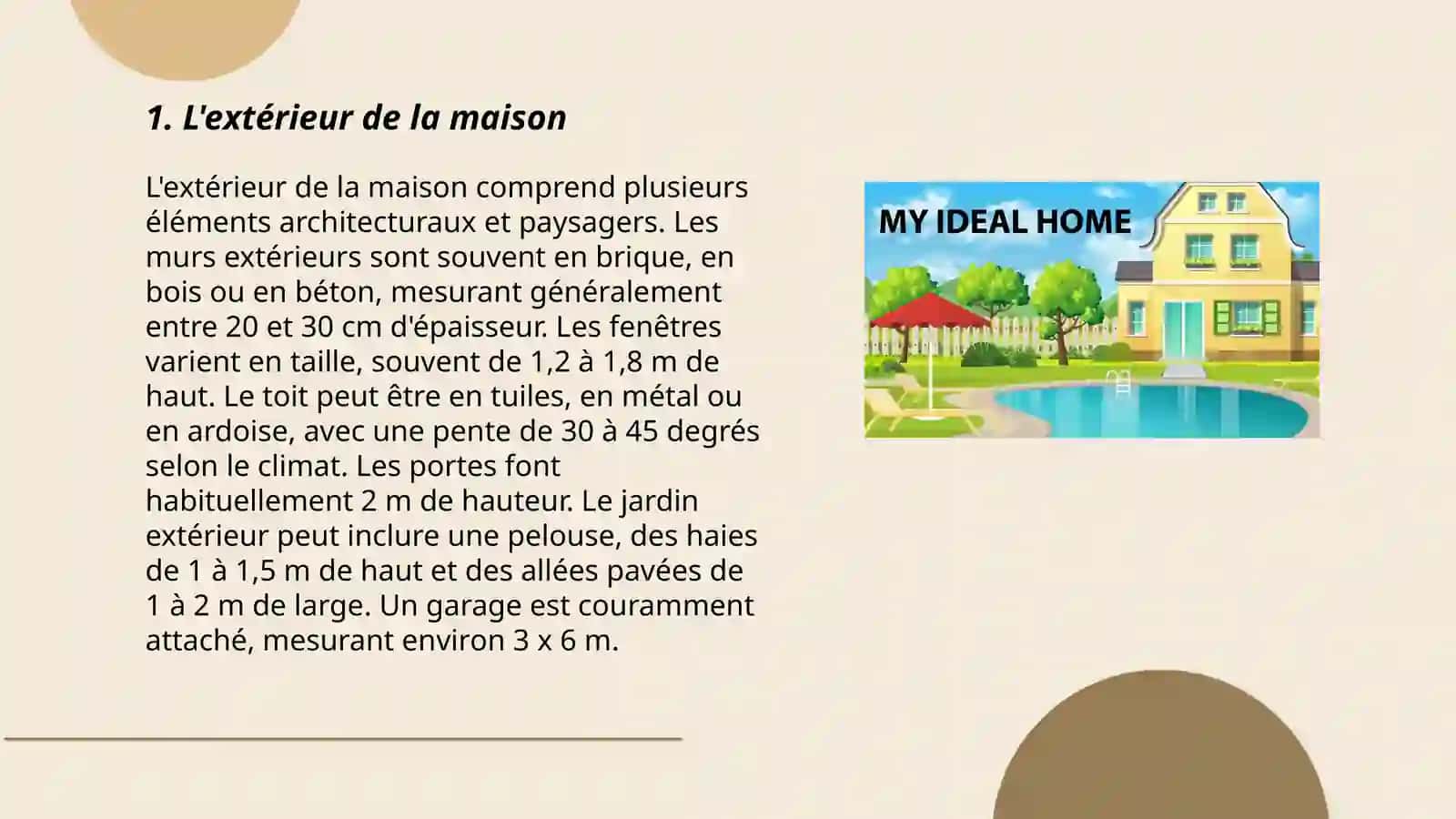 Décrivez votre maison 3