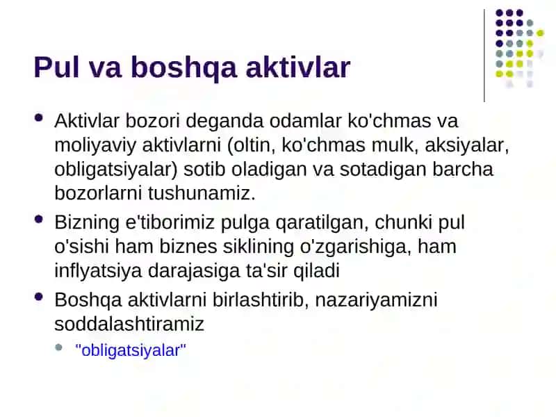 Pul va makroiqtisodiyot 3