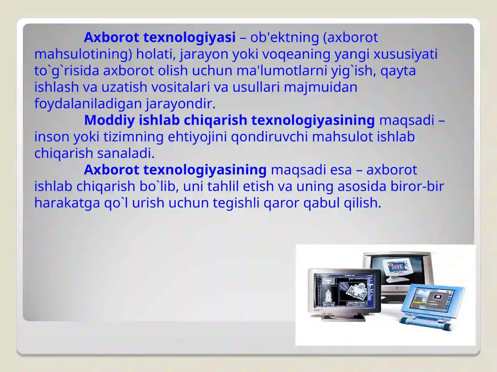 Avtomatlashtirilgan axborot tizimi tasniflanishi 3