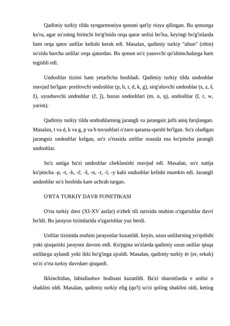 Oʻzbek tilining tarixiy fonetikasi 3
