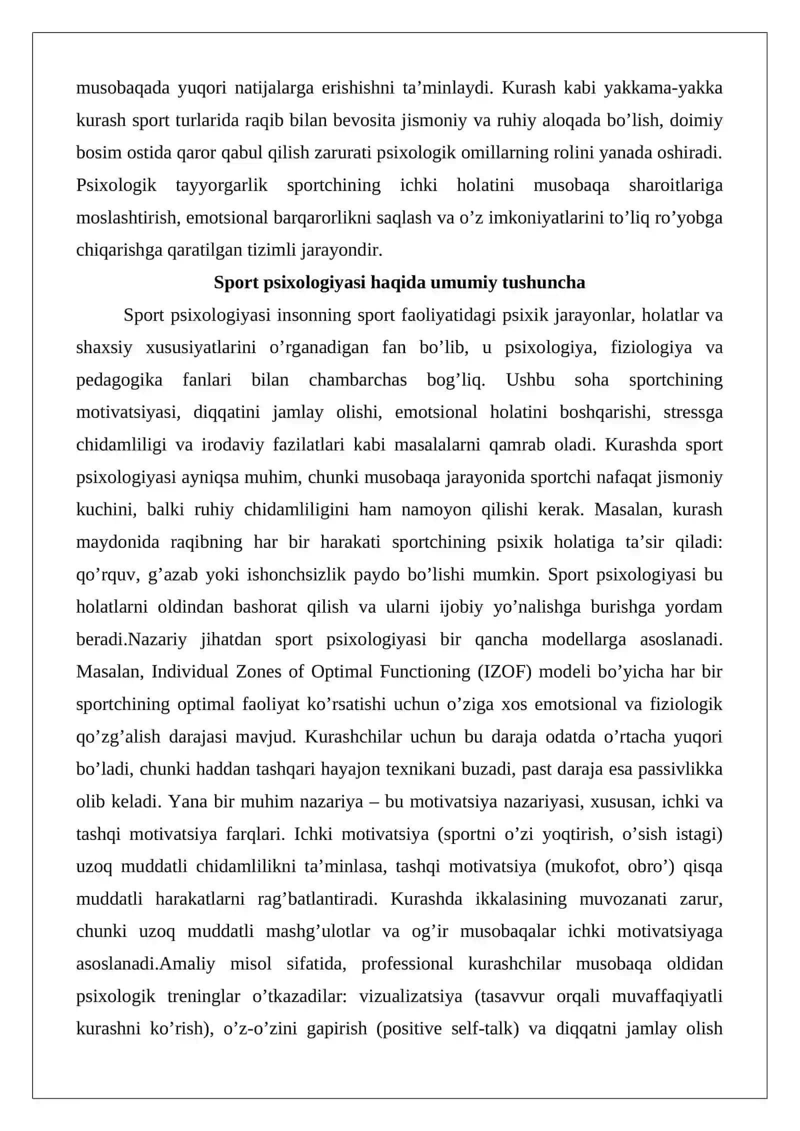 Psixologik tayyorgarlikning ahamiyati 3