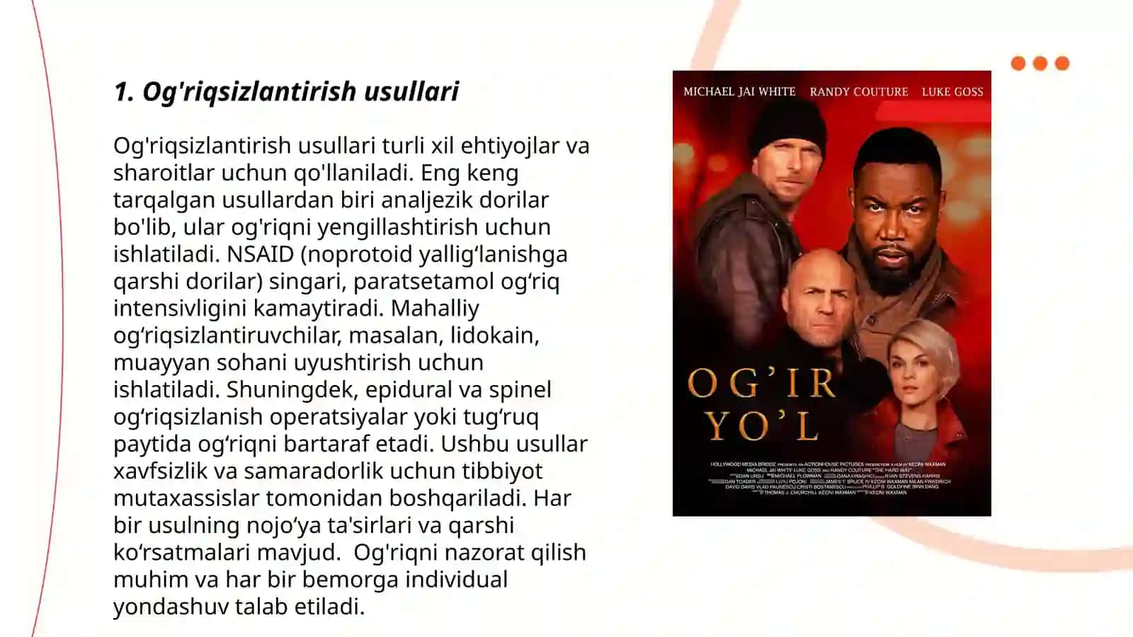 Og'riqsizlantirish usullari 3
