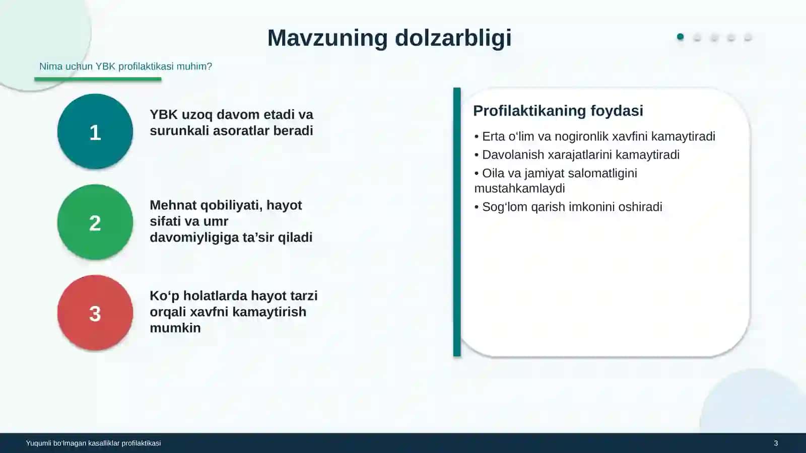 Yuqumli bo‘lmagan kasalliklar profilaktikasi 3