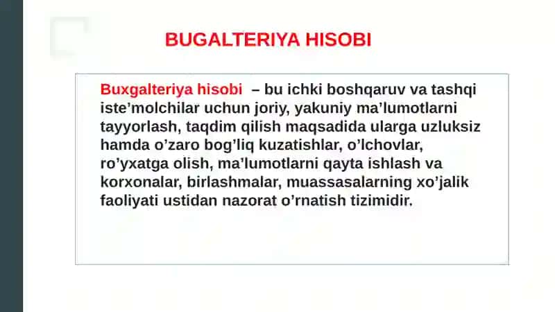 Tijorat banklarida buxgalteriya hisobining maqsadi vazifalar va tamoyillari 3