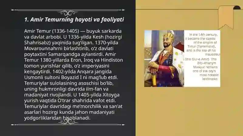 Amir Temur buyuk davlat arbobi 3