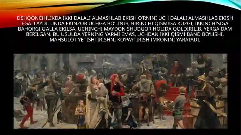 Yevropa o`rta asr shaharlarning o`ziga hosligi 3