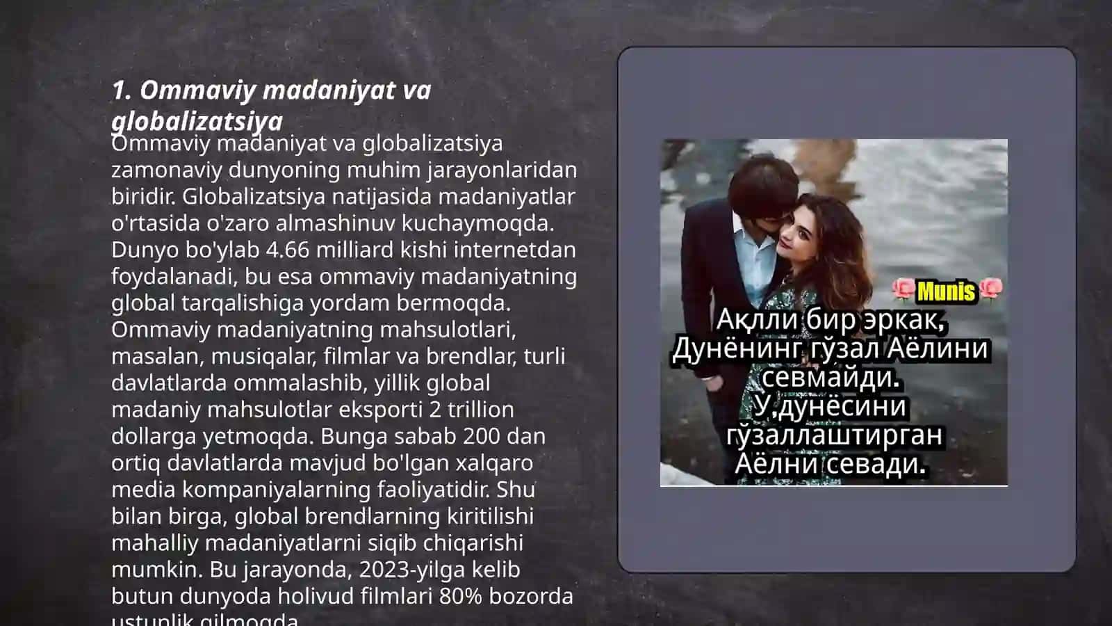 Ommaviy Madaniyat va Globalizatsiya 3