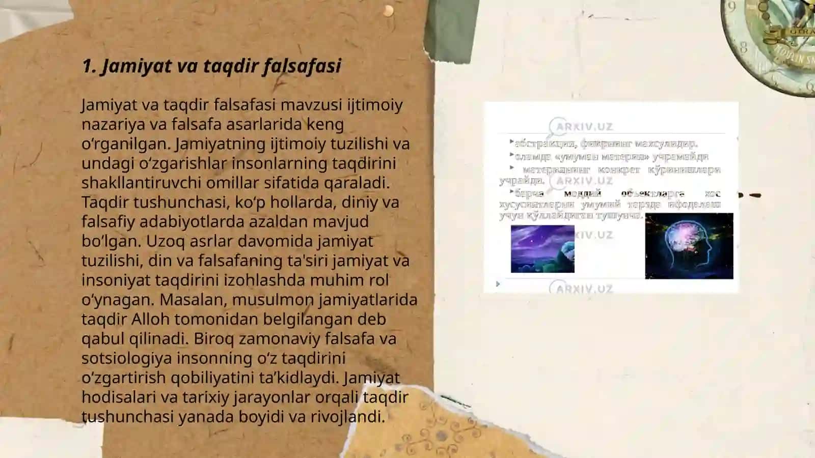 Jamiyat va taqdir falsafasi 3