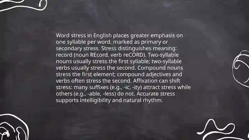Word Stress in English 3