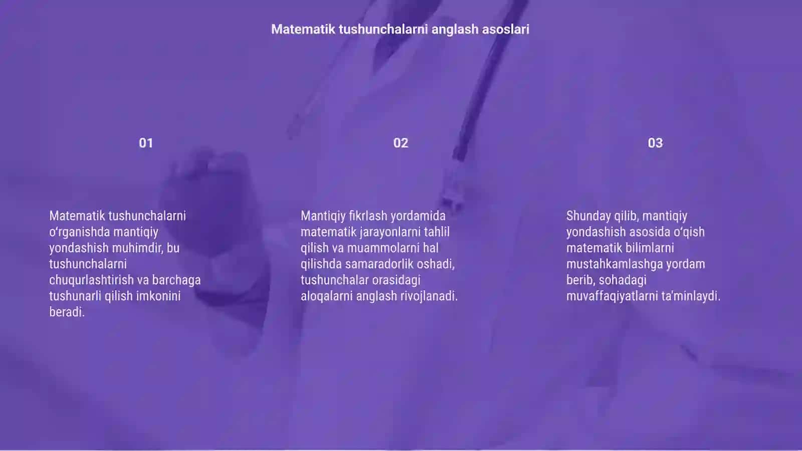 Matematik tushunchalarni oʻrganishga mantiqiy yondashish 3