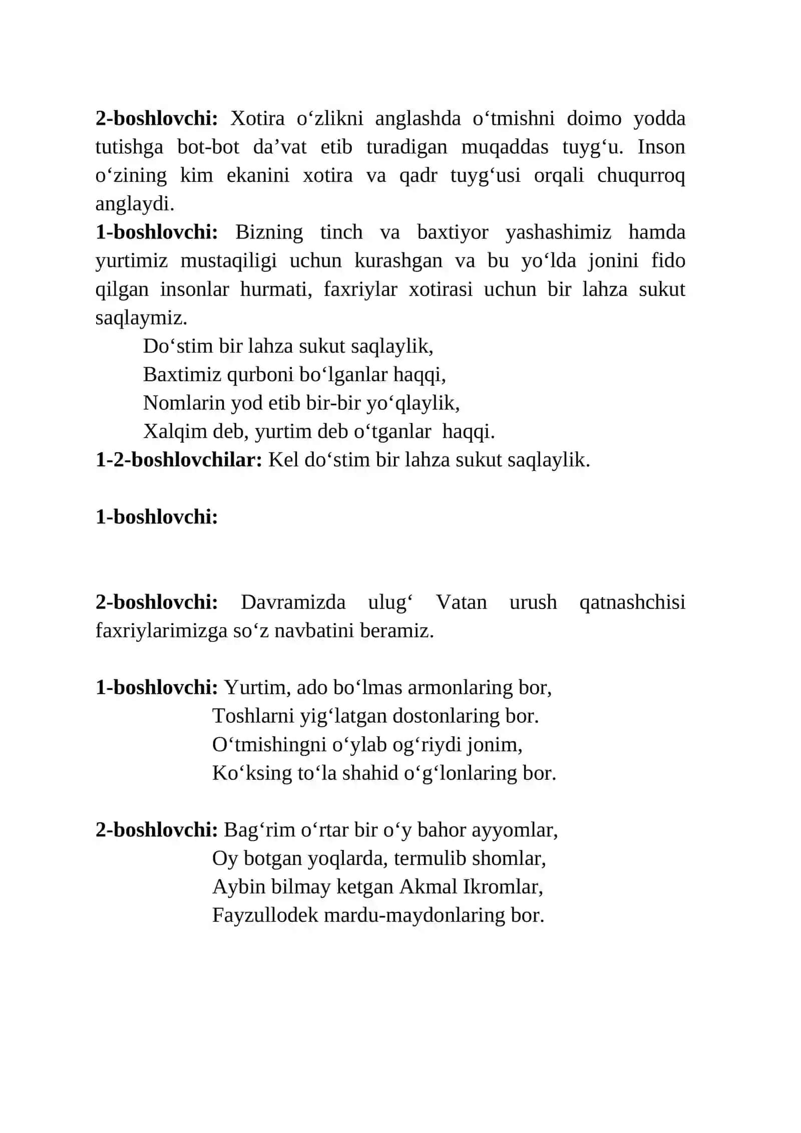 "Xotira aziz-qadr muqaddas" 3