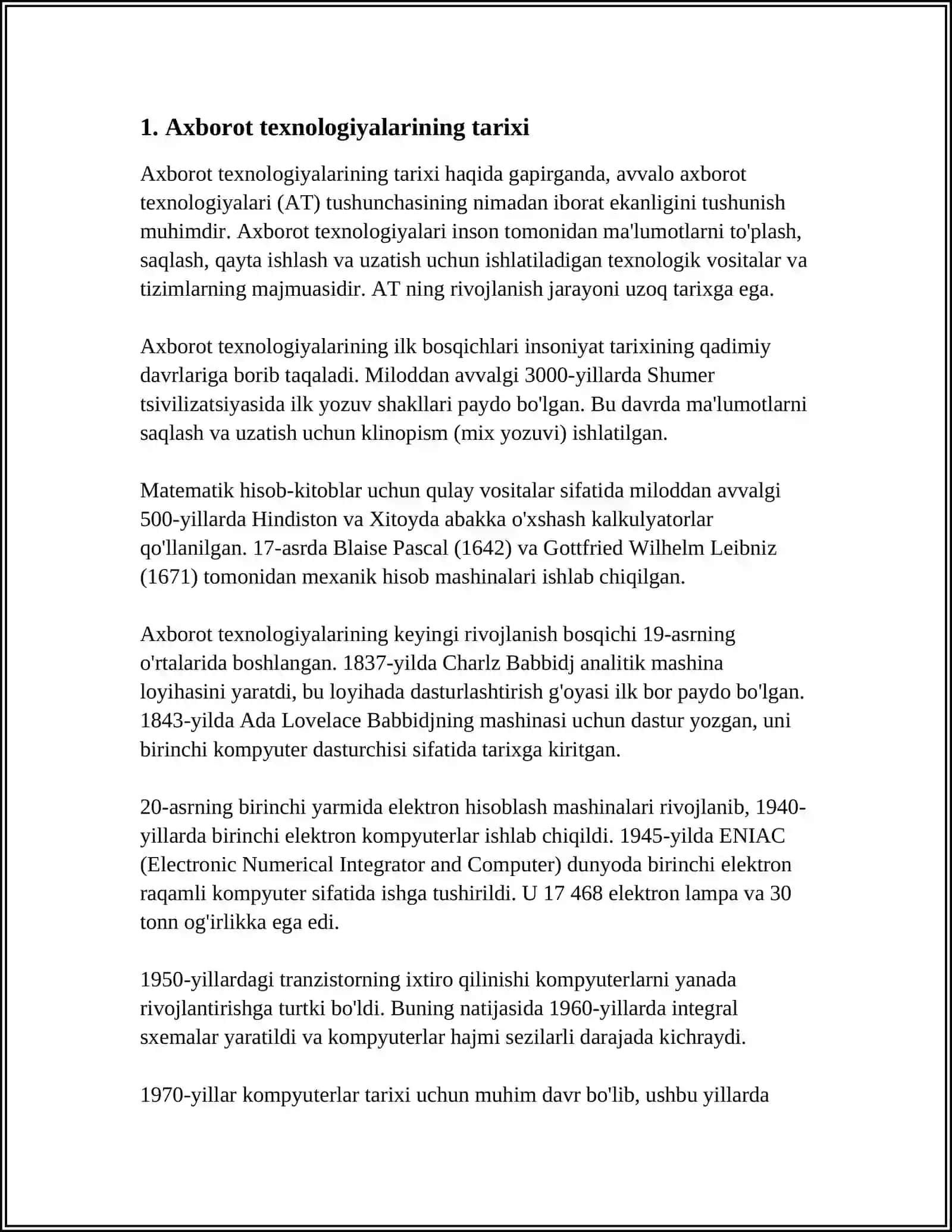 AXBOROT TEXNOLOGIYALARINING INFRATUZILMASI 3