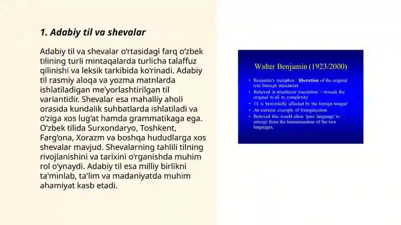 Adabiy tilning o'ziga xos xususiyatlari 3